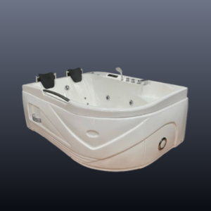 Oval double seater jacuzzi bathtub
