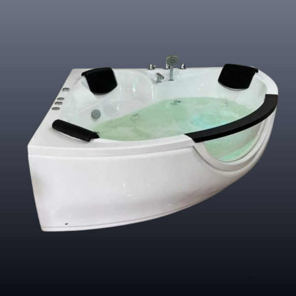Corner jacuzzi bathtub