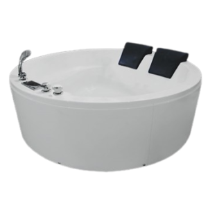 Round jacuzzi bathtub