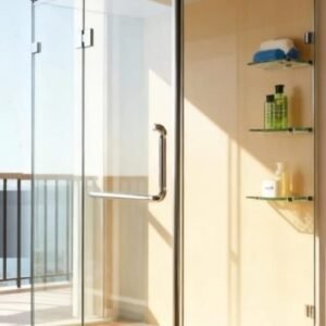 Shower enclosure frameless