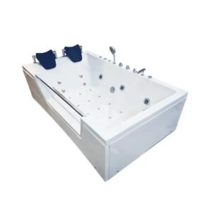 Rectangle double seater jacuzzi bathtub